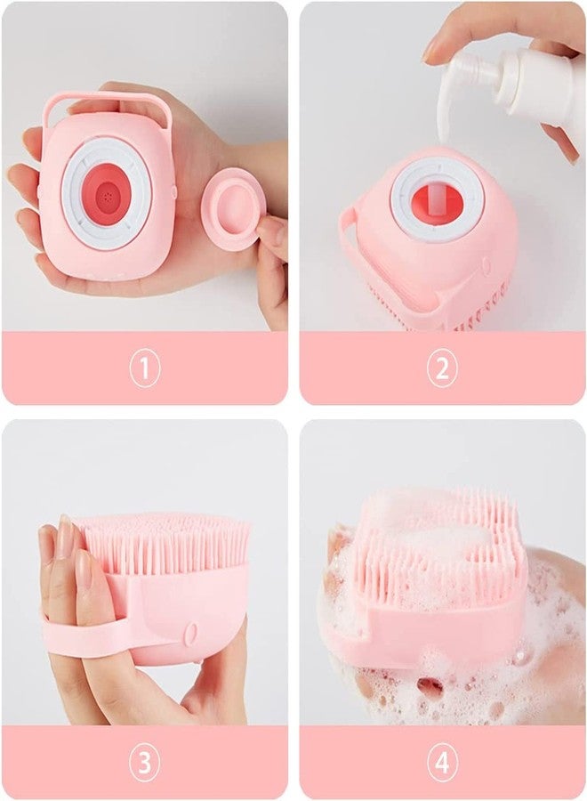 WADY Dog Cat Bath Brush, Grooming Shower Brush, Puppy Massage Brush, Shampoo Dispenser, 3 Pack - Image 4